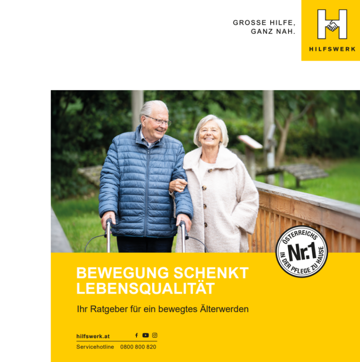 Broschüre Bewegung im Alter © Chefredaktion Eva Kirk, die jungs kommunikation